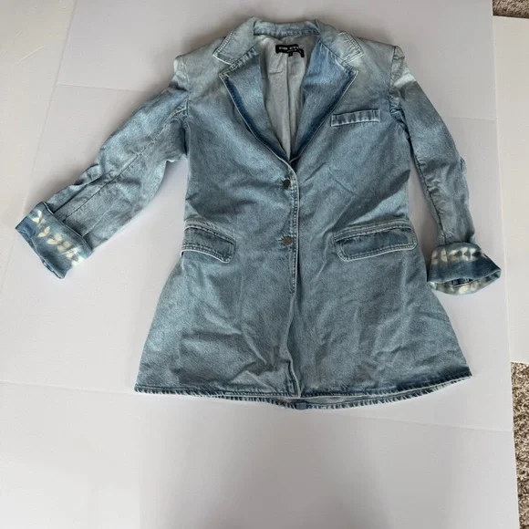 Oak & Acorn Light Blue Denim Women's Blazer - Picture 8 of 14